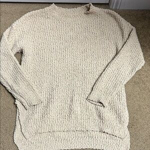 Elegant Cream Textured Sweater